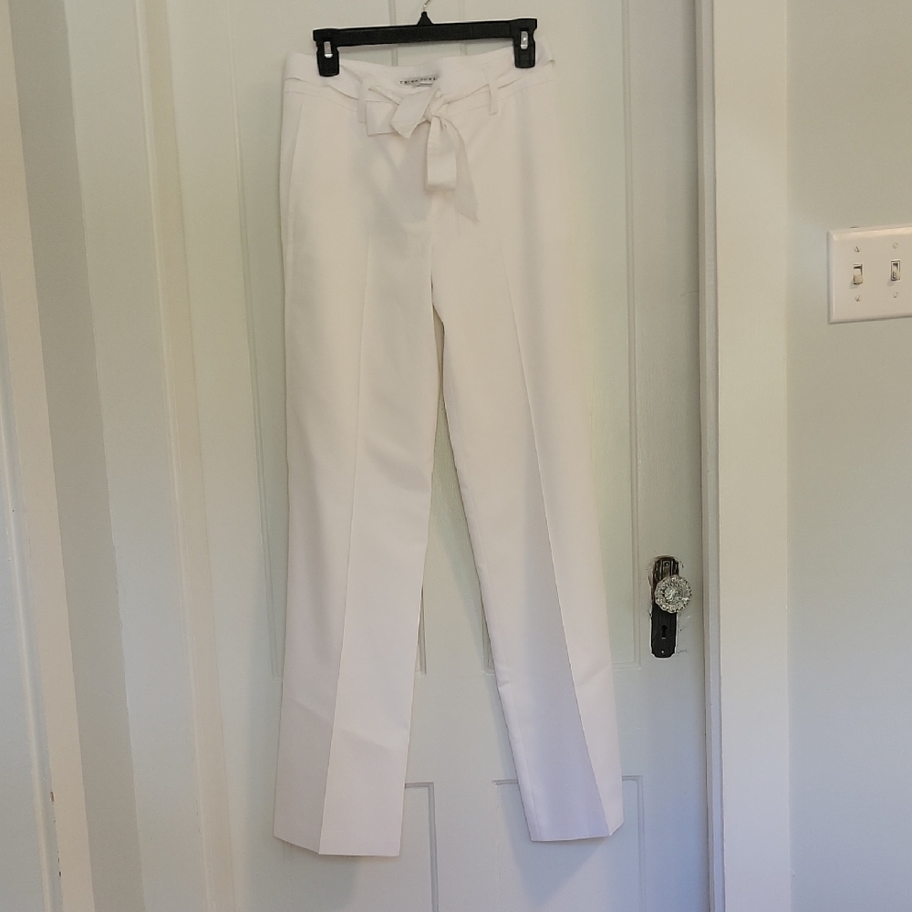 Trina Turk Cream Straight Leg Pants